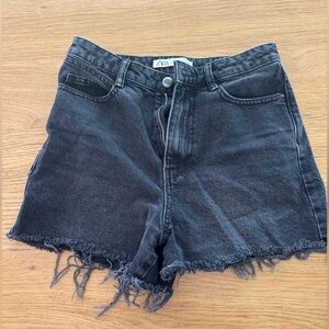 Zara Black Jean Shorts